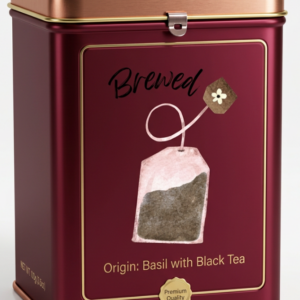 Basil with black tea